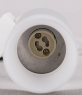 Lampa sufitowa tuba szara z mrożonym szkłem GU10 natynkowa