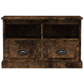 vidaXL Szafka pod TV, przydymiony dąb, 80x35x50 cm