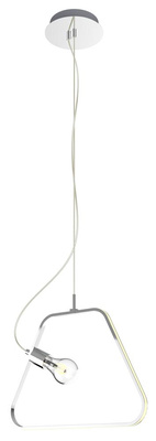 lampa sufitowa wisząca candellux apeti ikaria E27 led+12w led chromowy4000k