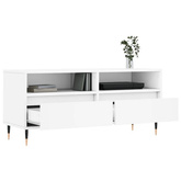 vidaXL Szafka pod TV, biała, 100x34,5x44,5 cm, materiał drewnopochodny
