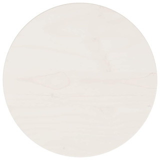 Blat stołu, biały, Ø30x2,5 cm, lite drewno sosnowe