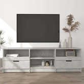 Szafka pod telewizor, szarość betonu, 150x33,5x45 cm