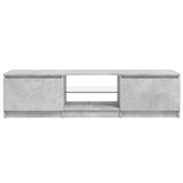 vidaXL Szafka pod TV z LED, szarość betonu, 140x40x35,5 cm