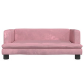 vidaXL Legowisko dla psa, różowe, 80x45x30 cm, aksamit