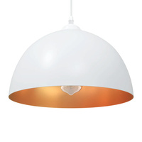 Lampy wiszące 2 szt. Regulowana wysokość E27 Biały ?30 cm Metal