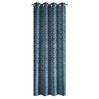 Zasłona Mandi granatowa 135x250