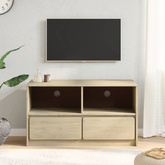 vidaXL Szafka pod TV SAUDA, kolor dębu, 99x43x55 cm, drewno sosnowe