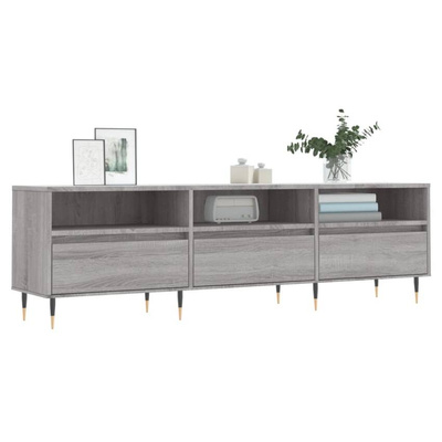 vidaXL Szafka pod TV, szary dąb sonoma, 150x30x44,5 cm