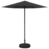 Parasol ogrodowy z podstawą 230 x 230 cm Poliester Prostokątny