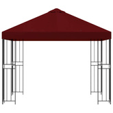 Altana 3 x 3 m bordowy Poliester i Stal 190 gsm