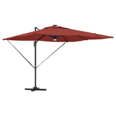 Parasol Roma Czerwony 286 x 284 x 270 cm Aluminium i Poliester