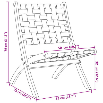 vidaXL Składane krzesła ogrodowe, 2 szt., ze stolikiem, czerwone