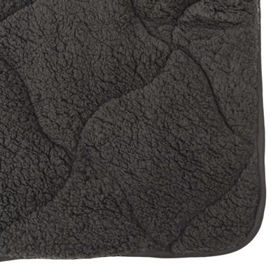 Zimowa Kołdra Antracyt 220 x 260 cm Mikrofibra i Fleece Teddy