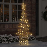 Choinka z 240 diodami LED Ciepła biel 180 cm rattan
