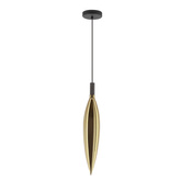 Lampa wisząca Nordic szklana tuba złota pojedyncza do salonu i sypialni