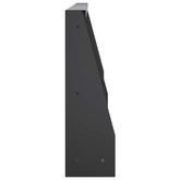 Mur oporowy 4 szt. 80 x 12 x 30 cm Stal Czarny