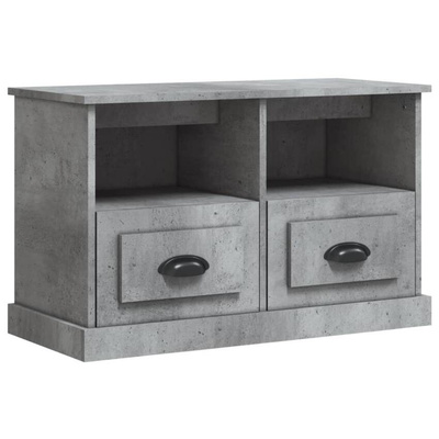 vidaXL Szafka pod TV, szary beton, 80x35x50cm, materiał drewnopochodny