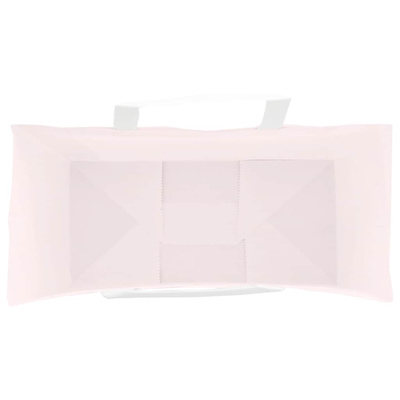 Torby papierowe 250 szt. z uchwytami Różowe 26x12x35 cm