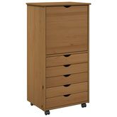 Rolkowa szafka 53 x 39 x 103 cm Lite drewno sosnowe