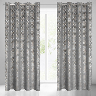 Zasłona Laura stalowa 140x250