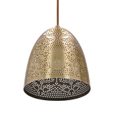 Lampa sufitowa wisząca candellux sfinks 31-43306 stożek e27 ażurowy patyna
