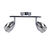 Lampa sufitowa MILTON listwa ze szklanymi kloszami regulowana 2-punktowa do kuchni