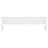 Szafka pod TV, biała, 120x40x40 cm, materiał drewnopochodny