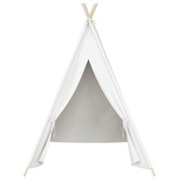 Biały namiot dziecięcy tipi, z torbą, peach skin, 120x120x150cm