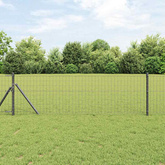 Ogrodzenie Euro 0,6 x 50 m Żelazo pokryte PVC Szary