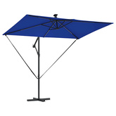 Parasol plażowy 294 x 200 x 270 cm Poliester i aluminium