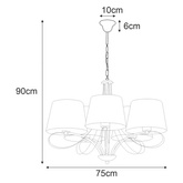 Lampa wisząca K-4071 z serii IRMA