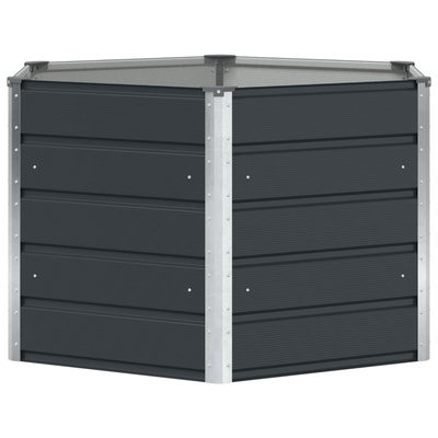 Donica Antracyt 129 x 129 x 75 cm Stal