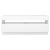 vidaXL Szafka pod TV z oświetleniem LED, biała, 100x35x40 cm
