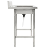 Zlewozmywak kuchenny, jednokomorowy, stal nierdzewna