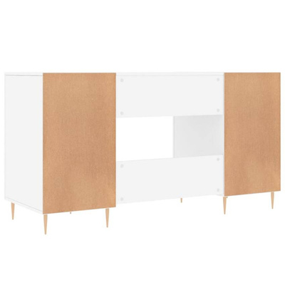 vidaXL Biurko, białe, 140x50x75 cm, materiał drewnopochodny wariant 10