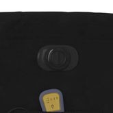 vidaXL Rozkładany fotel masujący, elektryczny, czarny, aksamit