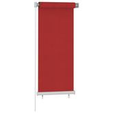 vidaXL Roleta zewnętrzna, 60x140 cm, czerwona, HDPE