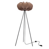 Lampa podłogowa CAFEE’ z abażurem brązowym mokka 52 cm - lampa stojąca w stylu skandynawskim E27