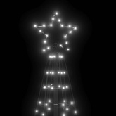 vidaXL Choinka z lampek, z kołkami, 220 zimnych białych LED, 180 cm