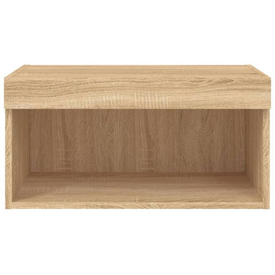 vidaXL Szafka pod TV, z oświetleniem LED, dąb sonoma, 60x30x30 cm