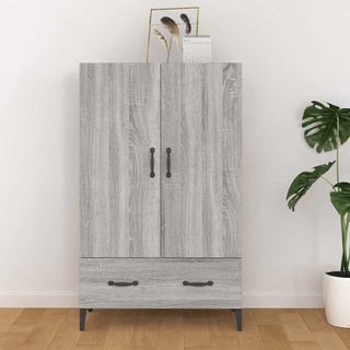 Szafka, szary dąb sonoma, 70x31x115 cm, materiał drewnopochodny