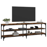 vidaXL Szafka pod TV, przydymiony dąb, 160x30x50 cm