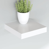 Wisząca półka ścienna, biała, 23x23,5x3,8 cm, MDF