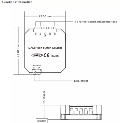 SWITCH INPUT COUPLER DALI-2 4 WEJŚCIA