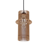 Eco 4 lampa wisząca 1x40 e27 Abażur drewniany