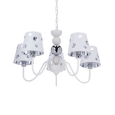 Żyrandol biały lampa wisząca 5xE14 Batley Ledea 50205110