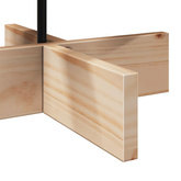 Drewniana choinka do udekorowania, 80 cm, lite drewno sosnowe