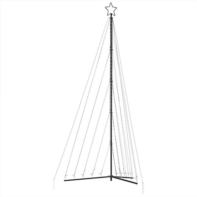 Choinka LED 570 LED Zimna biel 399 cm