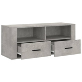 Szafka pod TV, szarość betonu, 100x35x40 cm vidaXL