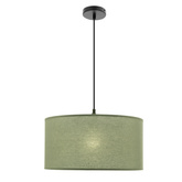 SHANTI lampa wisząca czarny 1x40 E27 abażur miętowy  31-38654